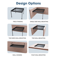 Pérgola de aluminio de tamaño personalizable para espacios de vida al aire libre Persianas de control inteligente de alta calidad con recubrimiento en polvo para comodidad