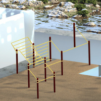 Barres de traction en acier inoxydable durable pour équipement de sport extérieur, barres de gymnastique, barres de traction pour une résistance élevée, respectueuses de l'environnement, garantie 5 ans