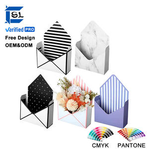 Boîte à fleurs pliable pour décoration de fête de mariage, fiançailles, Saint-Valentin, anniversaire, remise de diplôme, boîte cadeau pour bouquet de fleurs, enveloppe imperméable pour boîtes à fleurs - Product Image 1