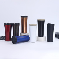 Gobelet de voyage en acier inoxydable 350 ml 500 ml, logo personnalisé, tasse à café isotherme sous vide, anti-fuite pour voiture et bureau