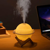 Portable climatiseur usb bureau refroidisseur d'air humidificateur brouillard d'eau humidificateur 3D mini usb rechargeable veilleuse pour indoo
