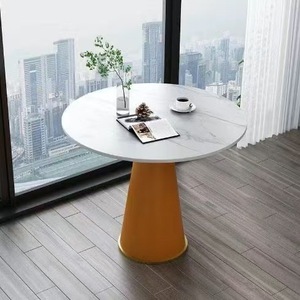 Conjunto de sofá de recepción moderno y mesa de centro de cuero PU para sala de estar, oficina, muebles para reuniones, color naranja y gris - Product Image 4