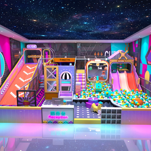 Dream Catch SAIDI - Parque Infantil Comercial de 650 m² con Temática Espacial para Niños, Toboganes Grandes de Plástico, Juegos Interactivos, Área de Juegos Interior Suave - Product Image 1