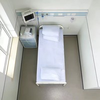 Lit médical à domicile à faible MOQ, cadre en acier plat de 1,5 mm, capacité de 240 kg, poteau IV en acier inoxydable, matelas pour patient, garantie 3 ans