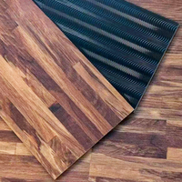 Revêtement de sol en vinyle à pose libre LVT à grain de bois de 4,5 mm, colle à sec