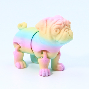 Juguete Antiestrés de Descompresión con Diseño de Shar Pei Impreso en 3D, Material PLA Seguro, Juguete Cápsula de Alta Calidad para Reducir el Estrés - Product Image 5