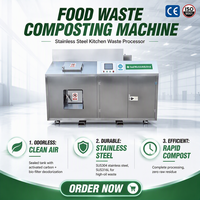 Máquina Compostadora Eléctrica sin Olor para Cocina, Máquina de Compostaje de Residuos de Alimentos SUS304, Maquinaria de Reciclaje de Desechos de Alimentos