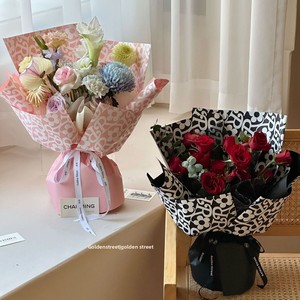 Nuevo Papel de Regalo de Flores de la Marca Yuyin Tide, Recubierto de PVC, Doble Cara, Reciclable, Impermeable, con Diseño de Perlas, 20 Paquetes al por Mayor - Product Image 3