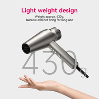 Sèche-cheveux compact haute vitesse FirePhoenix M2 double tension 100V-240V 110000RPM 2200W, usage professionnel mondial pour salons et hôtels