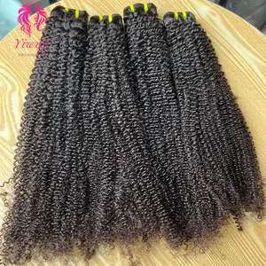 Yiwigs prezzo di fabbrica 22 24 pollici vergine 100 uomo extension Vendor 10A brasiliano crespi di capelli ricci