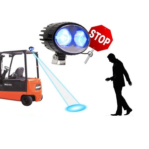12v 24v Red Blue <b>Spot</b> Work Light Light square <b>Spot</b> Pedestrian Safety Light - Product Image 2