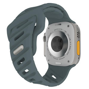 Correas deportivas transpirables de silicona Upro, reemplazo de correa para Apple Watch Ultra, brazalete perforado para reloj de buceo - Product Image 1