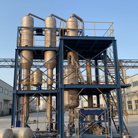 Kristalizer Evaporatif Sirkulasi Paksa MVR Kontrol Otomatis Penuh PLC Desain Tahan Korosi Hemat Energi 80% Feed