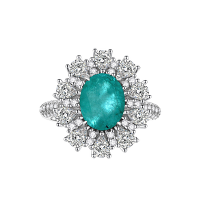 YinZheng Factory Wholesale Romantic Oval Cut 925 Sterling <b>Silver</b> White Yttrium Aluminium <b>Garnet</b> Gemstone for Women-Gift Party - Product Image 1