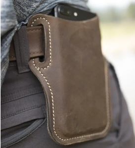 Riñonera de cuero Vintage para teléfono móvil, funda de bucle para hombre, riñonera General, funda para teléfono, funda para teléfono - Product Image 1