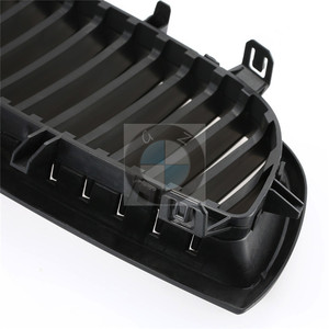 Rejilla de parachoques delantero BMW E87, negro mate, entrada de aire de una sola línea, para la serie 1 de 2004 a 2007, plástico ABS - Product Image 4
