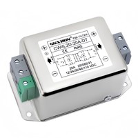 Filtre EMI bipolaire CC SNXRON 3A-30A, borne standard européenne, montage sur rail DIN, contacts en cuivre épaissis, double étage pour
