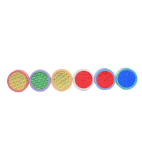 Broyeur en plastique biodégradable à surface concave à 3 couches de 42x21 mm, accessoire de fumage, vente en gros