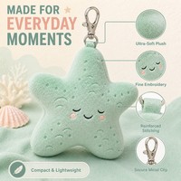 Peluche Étoile de Mer Mignonne XDT en Coton PP Rempli de Polyester, Coussin de Dessin Animé, Poupée Rembourrée 11-30cm, Unisexe pour Enfants et Décoration de Fête, Coffret Cadeau