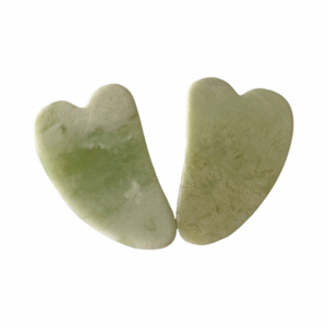 Prix usine en gros naturel vert jadéite Jade Gua Sha outil facial Anti-rides Jade Guasha masseur de visage - Product Image 5
