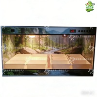 Terrario Inteligente para Reptiles con Doble Termostato, Jaula para Pájaros, Puerta Corredera de Vidrio, Portalámparas de Cerámica, Hábitat de Cría
