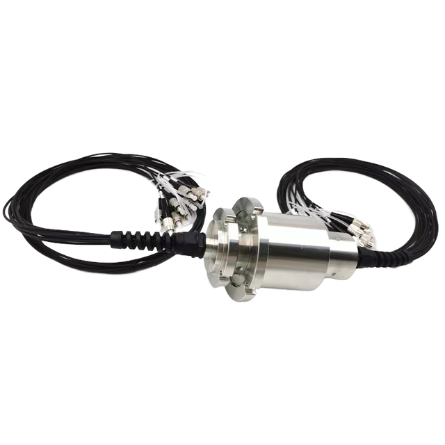 360 Degree Rotating Optoelectronic Slip Ring Multi-Channel Single Multi-Mode Fiber Optic Electrical Contacts Contact Materials