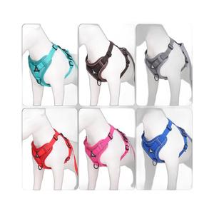 Harnais pour animaux de compagnie de différentes couleurs en gros, sangle de poitrine respirante pour chien avec laisse, gilet durable pour chat - Product Image 5