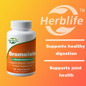 Venta al por Mayor OEM - Personalizable - Bromelina (Enzima Proteolítica Natural) 2,400 GDU/g - Favorece la Digestión - 500 mg - 120 Cápsulas Vegetales - Product Image 3