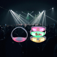 Bracelets à LED personnalisés Décoration de festival de musique Bracelets à LED pour concerts Bracelets de maison en direct Bracelets à LED Événements