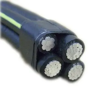10毫米35毫米50毫米ABC架空服务电线三工3相铝空中捆绑式电缆价格