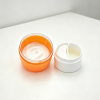 Pot à crème pour les yeux et le visage Yin-Yang à double compartiment en PP, 100 g, léger, double compartiment, crème de soin de jour et de nuit
