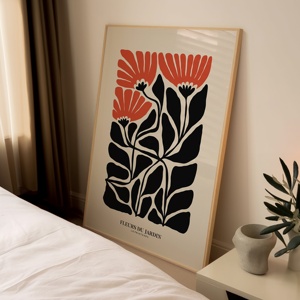 JIEKAIMatisse Gallery Wall Set de 3, <span class=keywords><strong>Matisse</strong></span> Prints, Flower Market Print, Flower Market Poster, Sage Green Wall Art - Product Image 3