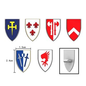 Armaduras de Soldados Medievales, Espada, Capa, Escudo, Bandera, Cuervo Vikingo, Halcón, León, Caballero, Bloques de Construcción, Accesorios, Juguete Educativo, ABS - Product Image 5