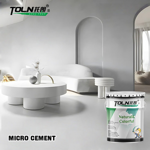 Revestimiento de microcemento a base de agua de alta adherencia para uso en paredes interiores Piso de microcemento Microcemento blanco para aplicación en pisos - Product Image 1