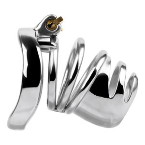 कलैबश ओपन-एंडेड पुरुष स्टील शुद्धता पिंजरे हवादार लॉक कॉक लिंग डिवाइस बीडीएसएम वयस्क उत्पाद पुरुषों 18 + - Product Image 3