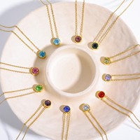 Usine Vente En Acier Inoxydable Étanche Horoscope Astrologie Pendentif Collier Bijoux Femmes Carré 12 Signe Du Zodiaque Collier