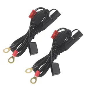 Câblage de chargeur de batterie de voiture et moto, connecteur à 2 broches, 12V 16awg, 10a, 6Ft