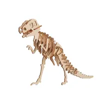 เลเซอร์ตัดและ UV พิมพ์3D T-Rex ไดโนเสาร์ปริศนาไม้ไดโนเสาร์ปริศนา