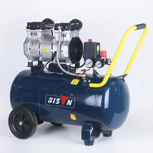 เครื่องอัดอากาศแบบไร้น้ำมัน BISON(CHINA) สองจังหวะ เสียงเบา พกพาสะดวก ความจุ 50 ลิตร 1.5 กิโลวัตต์ แบบตั้งตรง สำหรับการค้า - Product Image 1