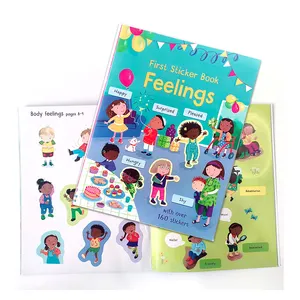 christmas gifts human feeling children sticker books with over 180 stickers children book for early education montessori toys