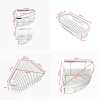 Support mural triangulaire en acier inoxydable pour salle de bain, accessoires sanitaires d'hôtel, panier de rangement en acier inoxydable pour salle de bain