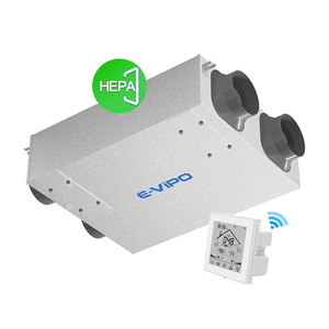 ระบบระบายอากาศ E-VIPO ERV Home Fresh Air HVAC พร้อมระบบระบายความชื้น ประหยัดพลังงาน พร้อมระบบกู้คืนความร้อน MVHR ควบคุมอัจฉริยะผ่าน WiFi - Product Image 1