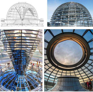 Nhà thép tiền chế kiểu mái vòm Trung Quốc, cấu trúc thép lưới, tùy chỉnh, chất lượng cao - Product Image 6