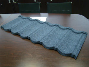 Feuilles de toiture en zinc de nouveau style tuile de toiture en acier revêtue de pierre pour la construction de maisons matériaux de construction feuilles de couverture de toit vent <span class=keywords><strong>R</strong></span> - Product Image 5