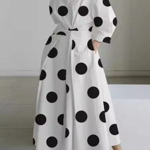 Vestido de Noche Elegante Vintage de Verano 2025, Vestido Casual de Manga Larga con Diseño Estampado a la Moda para Mujer - Product Image 2