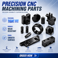Peças Metálicas Fabricadas, Serviços de Prototipagem Rápida CNC, Kit de Metal Anodizado Preto, Peças Personalizadas de Usinagem CNC