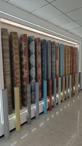 Luxury Vinyl Plastic Flooring Vinyl Pvc Linoleum Roll Floor Covering Carpet Sheet Wood Face Floor For Home Use