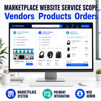 Diseño y Desarrollo de Sitios Web de Mercado de Comercio Electrónico Multivendedor Personalizados con Integración de Vendedores y Catálogo de Productos