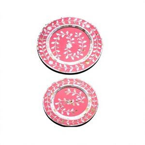 Ensemble de 2 assiettes de présentation rondes de tailles différentes, taille personnalisée, pour hôtels et restaurants - Product Image 1