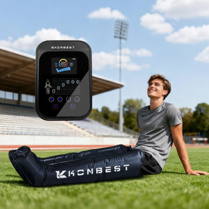 Sistema Portátil Recargable de Terapia de Compresión Secuencial de Aire con 6 Cámaras para Relajación, Botas de Recuperación Deportiva y Dispositivo Masajeador de Piernas - Product Image 1